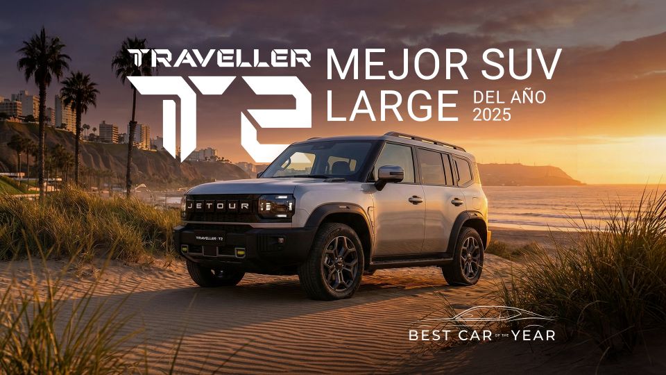 Jetour T2 marca el paso como el Mejor SUV Large en los Best Car of the Year